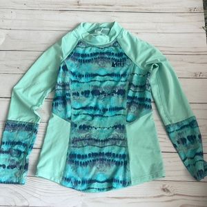 REI girls rashguard size xxs (4-5) blue